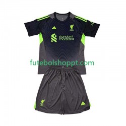 Camisola Júnior Liverpool Guarda-redes Principais Equipamento 2025-2026 Manga Curta