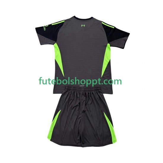 Camisola Júnior Liverpool Guarda-redes Principais Equipamento 2025-2026 Manga Curta