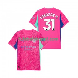 Camisola Homem Manchester City Ederson Moraes 31 Guarda-redes Alternativa Equipamento 2025-2026 Manga Curta