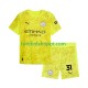Camisola Júnior Manchester City Ederson Moraes 31 Guarda-redes Terceiro Equipamento 2025-2026 Manga Curta