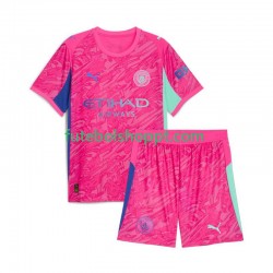 Camisola Júnior Manchester City Guarda-redes Alternativa Equipamento 2025-2026 Manga Curta