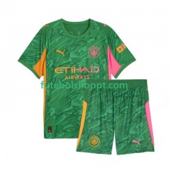 Camisola Júnior Manchester City Guarda-redes Principais Equipamento 2025-2026 Manga Curta