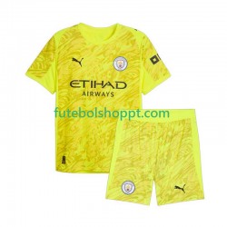 Camisola Júnior Manchester City Guarda-redes Terceiro Equipamento 2025-2026 Manga Curta