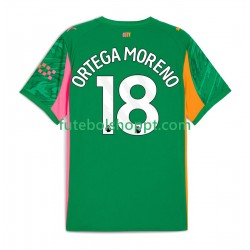 Camisola Homem Manchester City ORTEGA MORENO 18 Guarda-redes Principais Equipamento 2025-2026 Manga Curta