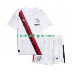Camisola Júnior Manchester City UPER Kids Principais Equipamento 2025-2026 Manga Curta