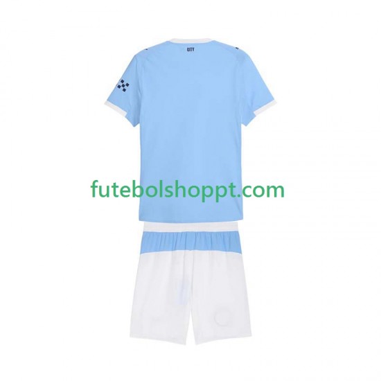 Camisola Júnior Manchester City Principais Equipamento 2025-2026 Manga Curta