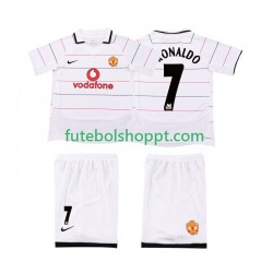 Camisola Júnior Manchester United Cristiano Ronaldo 7 2003 2005 Retro Principais Equipamento Manga Curta