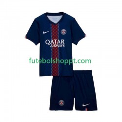 Camisola Júnior Paris Saint-Germain Principais Equipamento 2025-2026 Manga Curta