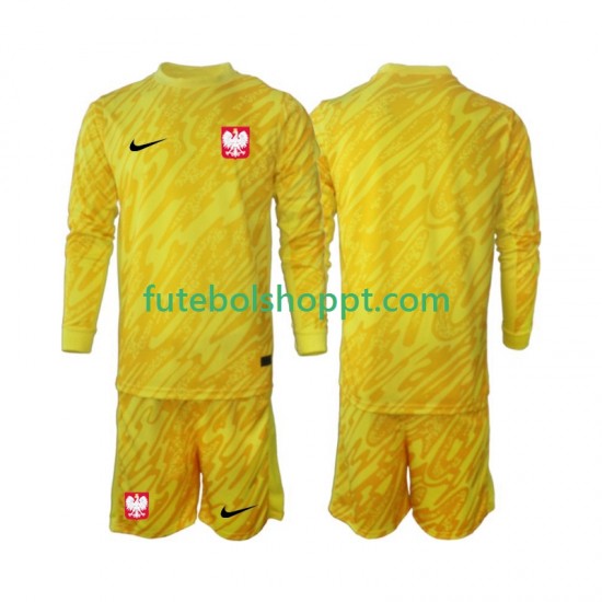 Camisola Júnior Polónia Guarda-redes Principais Equipamento 2024 Manga Comprida