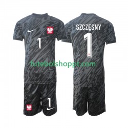 Camisola Júnior Polónia Szczesny 1 Guarda-redes Alternativa Equipamento 2024 Manga Curta