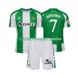 Camisola Júnior Real Betis Antony 7 Principais Equipamento 2025-2026 Manga Curta