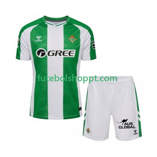 Camisola Júnior Real Betis Principais Equipamento 2025-2026 Manga Curta