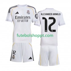 Camisola Júnior Real Madrid Alexander-Arnold 12 Principais Equipamento 2025-2026 Manga Curta