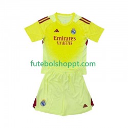 Camisola Júnior Real Madrid Guarda-redes Quarto Equipamento 2025-2026 Manga Curta