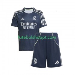 Camisola Júnior Real Madrid Alternativa Equipamento 2025-2026 Manga Curta
