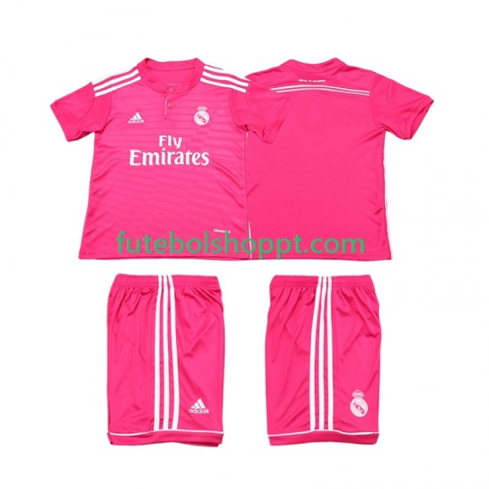Camisola Júnior Real Madrid 2014 2015 Retro Alternativa Equipamento Manga Curta