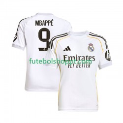 Camisola Homem Real Madrid Mbappé Kylian 9 Principais Equipamento 2025-2026 Manga Curta