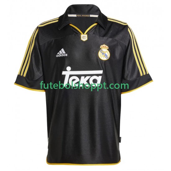 Camisola Homem Real Madrid -2000 Retro Alternativa Equipamento 1999 Manga Curta