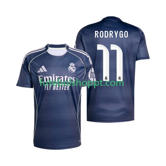 Camisola Homem Real Madrid Rodrygo 11 Alternativa Equipamento 2025-2026 Manga Curta