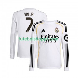 Camisola Homem Real Madrid Vinicius Junior 7 Principais Equipamento 2025-2026 Manga Comprida