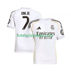 Camisola Homem Real Madrid Vinicius Junior 7 Principais Equipamento 2025-2026 Manga Curta