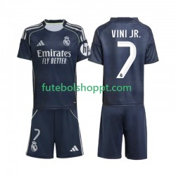Camisola Júnior Real Madrid Vinicius Junior 7 Alternativa Equipamento 2025-2026 Manga Curta