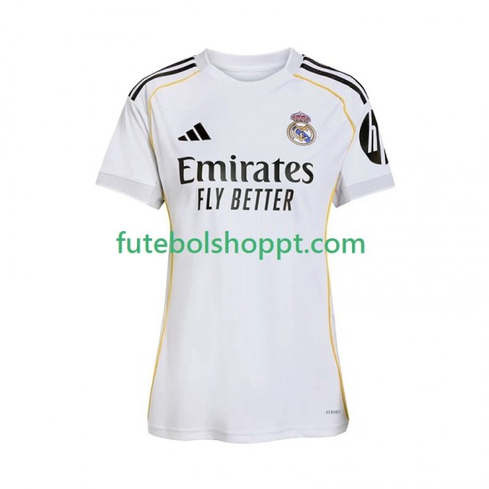 Camisola Mulher Real Madrid Principais Equipamento 2025-2026 Manga Curta