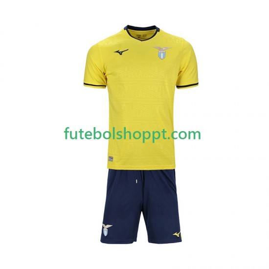 Camisola Júnior SS Lazio Alternativa Equipamento 2024-2025 Manga Curta