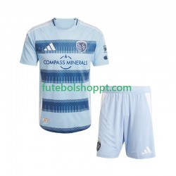 Camisola Júnior Sporting Kansas City Principais Equipamento 2025 Manga Curta