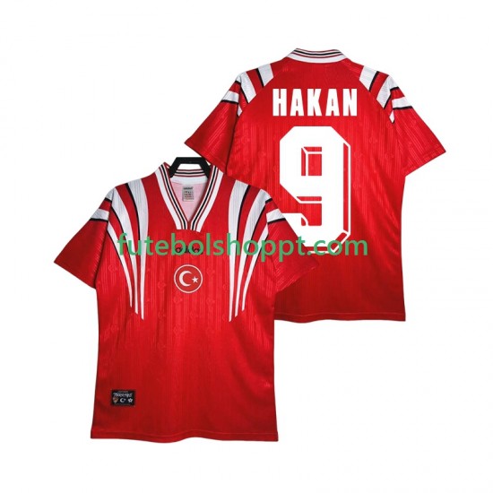 Camisola Homem Turquia HAKAN 9 1996 Retro Principais Equipamento Manga Curta