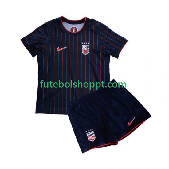 Camisola Júnior Estados Unidos Alternativa Equipamento 2025 Manga Curta