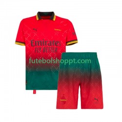Camisola Júnior AC Milan Guarda-redes Quarto Equipamento 2024-2025 Manga Curta
