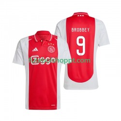 Camisola Homem AFC Ajax Brian Brobbey 9 Principais Equipamento 2024-2025 Manga Curta