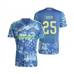 Camisola Homem AFC Ajax Wout Weghorst 25 Alternativa Equipamento 2024-2025 Manga Curta