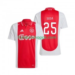Camisola Homem AFC Ajax Wout Weghorst 25 Principais Equipamento 2024-2025 Manga Curta
