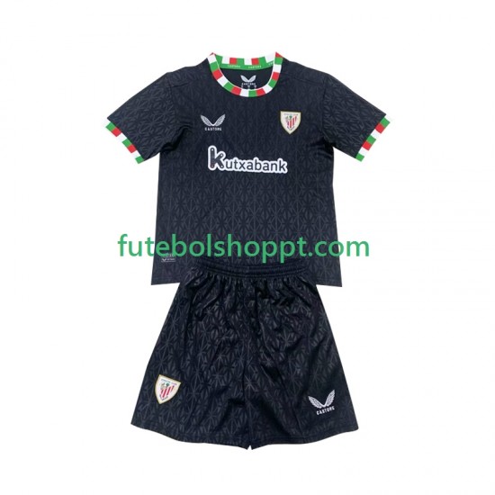 Camisola Júnior Athletic Bilbao Quarto Equipamento 2024-2025 Manga Curta