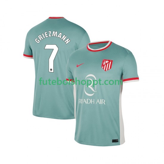 Camisola Homem Atlético Madrid Antoine Griezmann 7 Alternativa Equipamento 2024-2025 Manga Curta