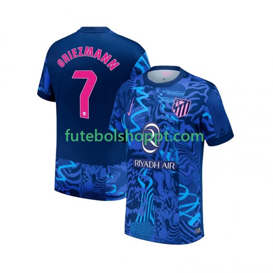 Camisola Homem Atlético Madrid Antoine Griezmann 7 Terceiro Equipamento 2024-2025 Manga Curta