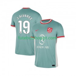 Camisola Homem Atlético Madrid Julian Alvarez 19 Alternativa Equipamento 2024-2025 Manga Curta