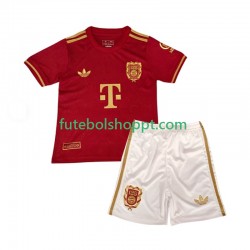 Camisola Júnior Bayern de Munique 125th Anniversary Red Principais Equipamento 2024-2025 Manga Curta