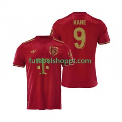 Camisola Homem Bayern de Munique Harry Kane 9 125th Anniversary Red Principais Equipamento 2024-2025 Manga Curta