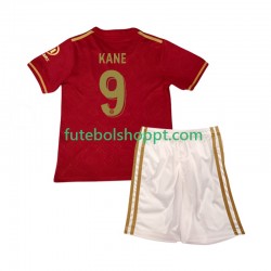 Camisola Júnior Bayern de Munique Harry Kane 9 125th Anniversary Red Principais Equipamento 2024-2025 Manga Curta