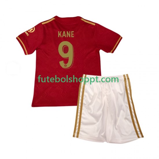 Camisola Júnior Bayern de Munique Harry Kane 9 125th Anniversary Red Principais Equipamento 2024-2025 Manga Curta Camisola Júnior Bayern de Munique Harry Kane 9 125th Anniversary Red Principais Equipamento 2024-2025 Manga Curta