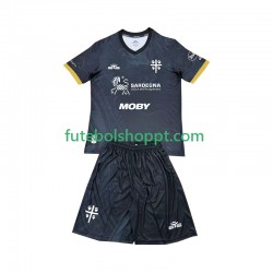 Camisola Júnior Cagliari Terceiro Equipamento 2024-2025 Manga Curta