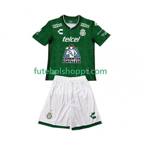 Camisola Júnior Club Leon Principais Equipamento 2024-2025 Manga Curta