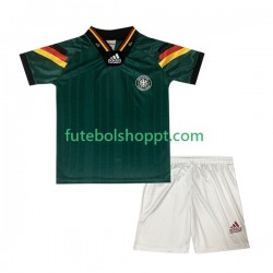 Camisola Júnior Alemanha 1992 Retro Alternativa Equipamento Manga Curta