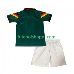 Camisola Júnior Alemanha 1992 Retro Alternativa Equipamento Manga Curta