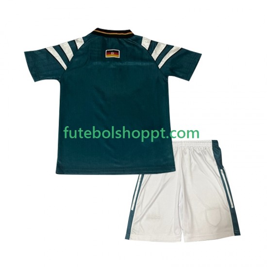 Camisola Júnior Alemanha 1996 Retro Alternativa Equipamento Manga Curta