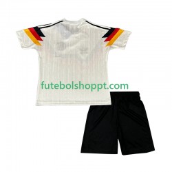 Camisola Júnior Alemanha Retro Principais Equipamento 1990 Manga Curta