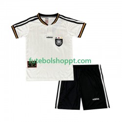 Camisola Júnior Alemanha 1996 Retro Principais Equipamento Manga Curta